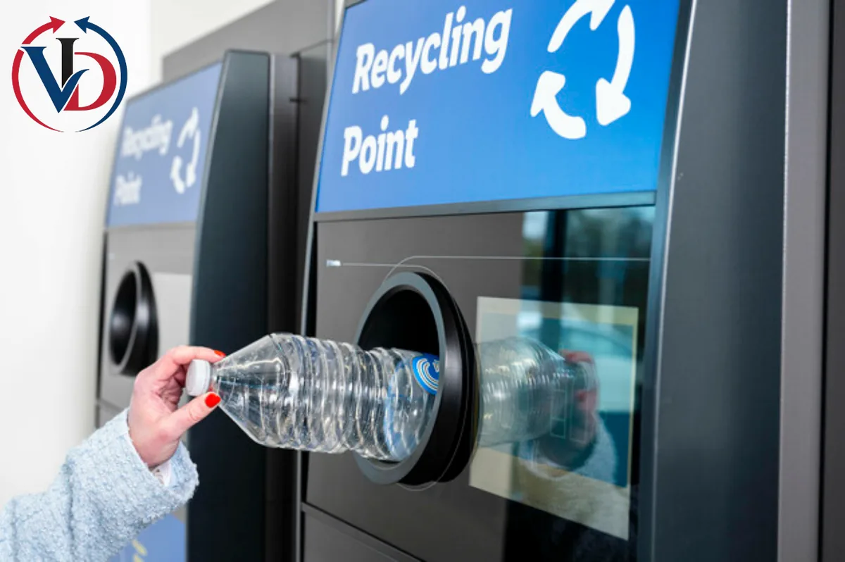 Machine de collecte de bouteilles dans un système de retour