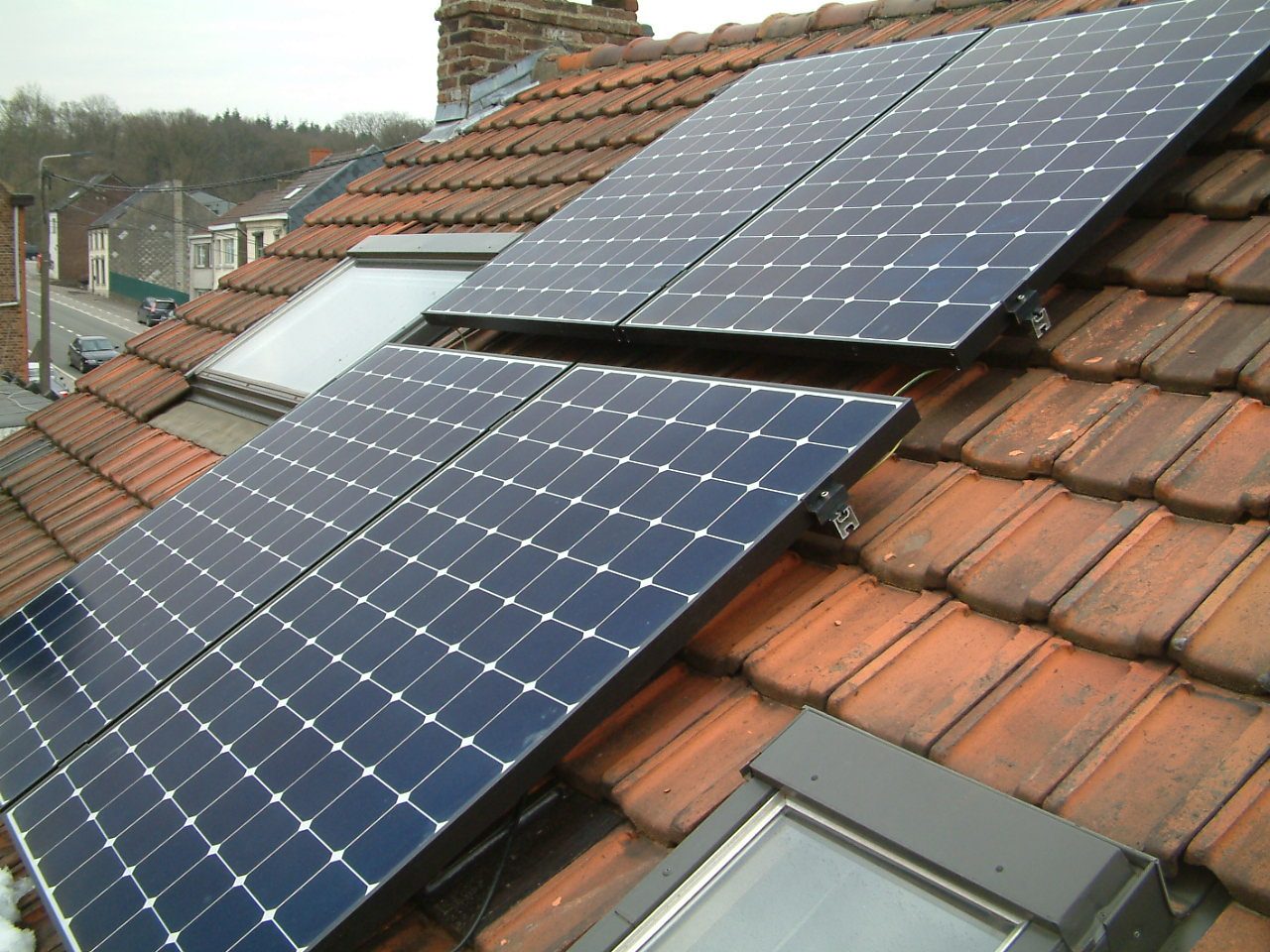 Solar panels in 2009