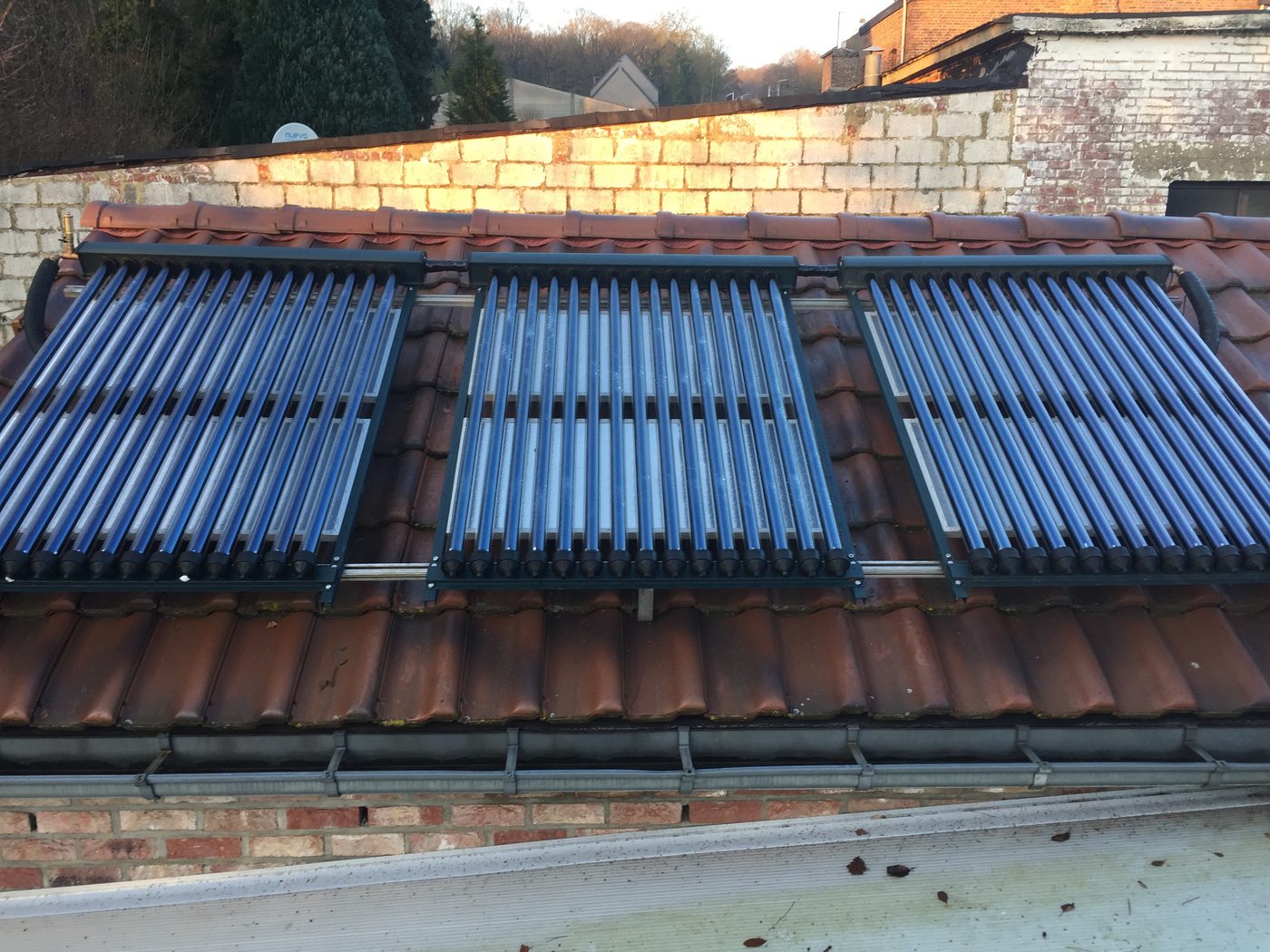 Solar thermal installation in 2009