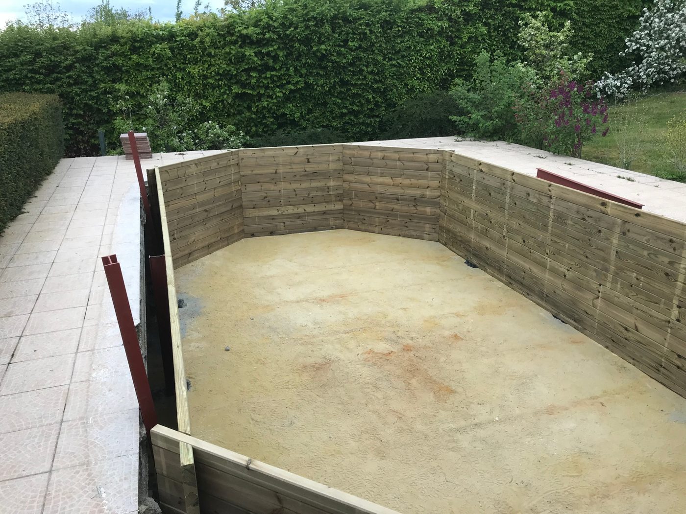 Pool construction project in 2010