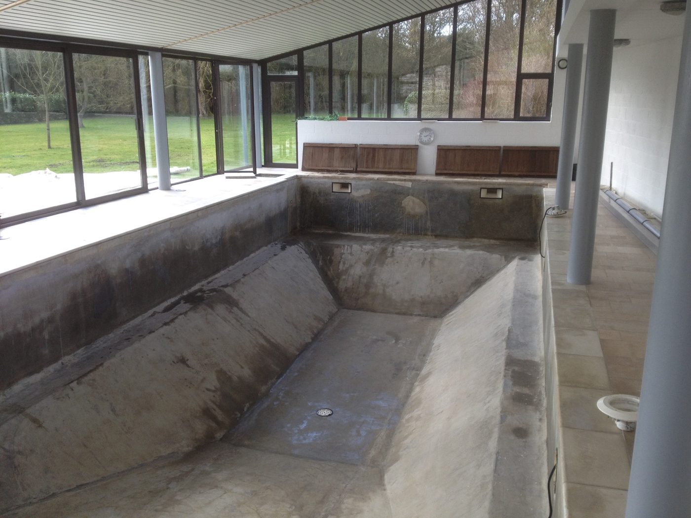 Pool construction project in 2010